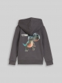 Tom Tailor Hoodie Sweatjacke mit Rückenprint - Dark Urban Grey Tom Tailor Hoodie Sweatjacke mit Rückenprint - Dark Urban Grey