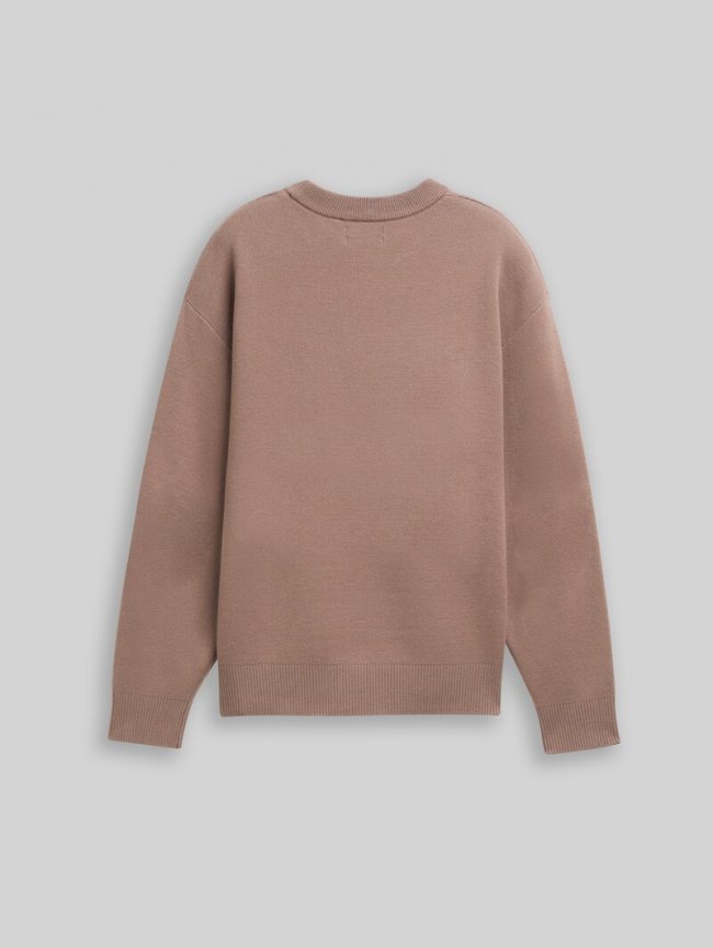 Tom Tailor Oversize Strickpullover - Taupe Grey Tom Tailor Oversize Strickpullover - Taupe Grey