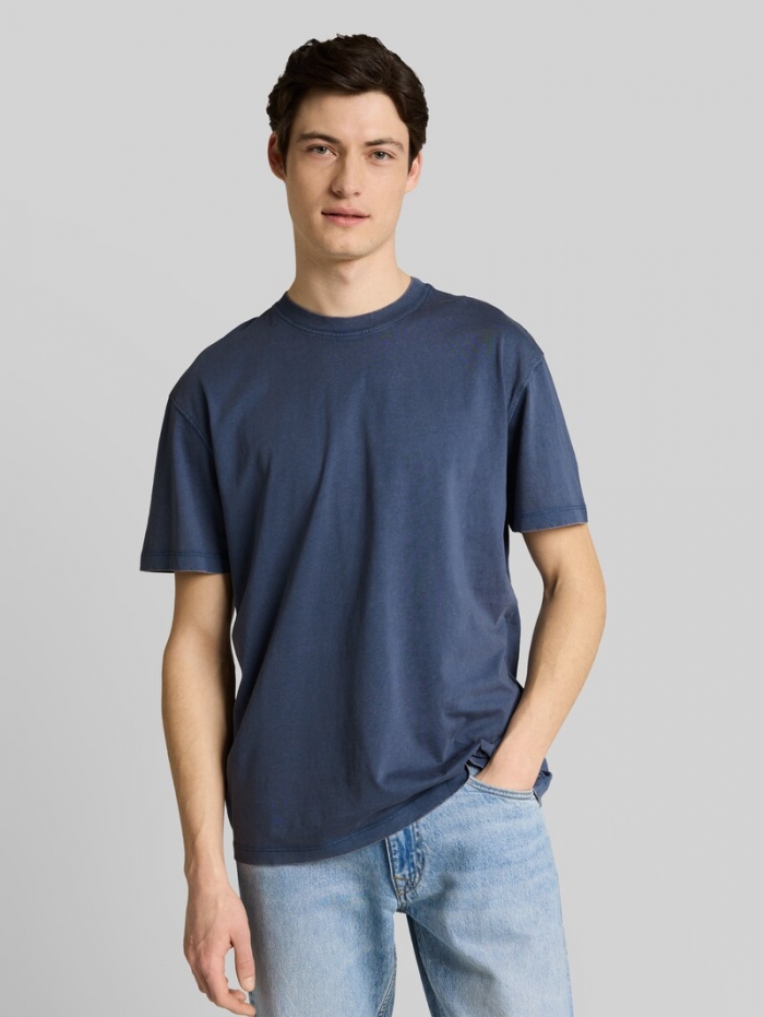 Tom Tailor Relaxed Fit T-Shirt aus Baumwolle - Nighttime Blue Tom Tailor Relaxed Fit T-Shirt aus Baumwolle - Nighttime Blue