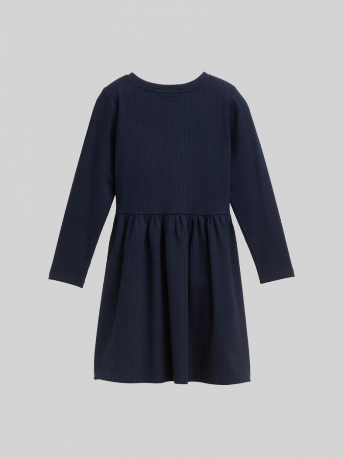 Tom Tailor Mini-Kleid mit Rippstruktur - Sky Captain Blue Tom Tailor Mini-Kleid mit Rippstruktur - Sky Captain Blue