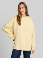 Tom Tailor Oversize Sweatshirt mit Print - Soft Vanilla Yellow Tom Tailor Oversize Sweatshirt mit Print - Soft Vanilla Yellow