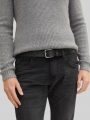Tom Tailor TTSCOTT Ledergürtel mit eckiger Dornschließe - Black Uni Tom Tailor TTSCOTT Ledergürtel mit eckiger Dornschließe - Black Uni