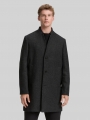 Tom Tailor Wollmantel mit Stehkragen - Grey Big Herringbone Optic
