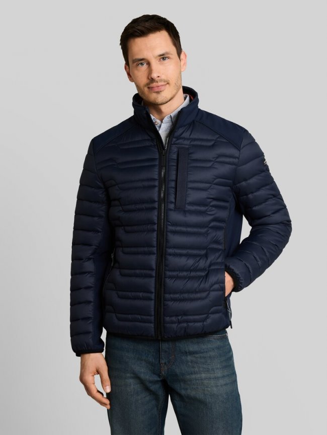 Tom Tailor Lightweight Hybrid Steppjacke mit Stehkragen - Sky Captain Blue Tom Tailor Lightweight Hybrid Steppjacke mit Stehkragen - Sky Captain Blue