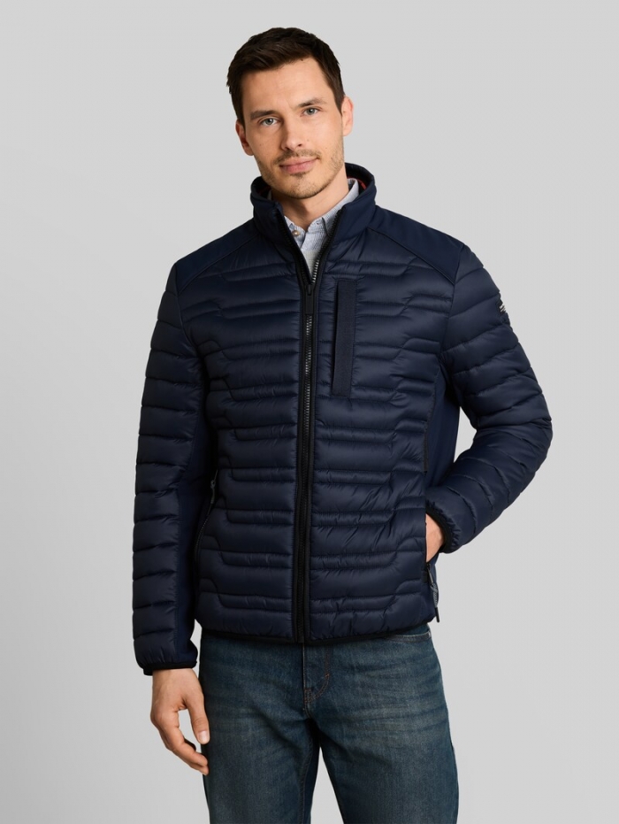 Tom Tailor Lightweight Hybrid Steppjacke mit Stehkragen - Sky Captain Blue Tom Tailor Lightweight Hybrid Steppjacke mit Stehkragen - Sky Captain Blue