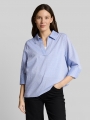 Tom Tailor Loose Fit Bluse mit Stickerei - Blue White Dobby Tom Tailor Loose Fit Bluse mit Stickerei - Blue White Dobby