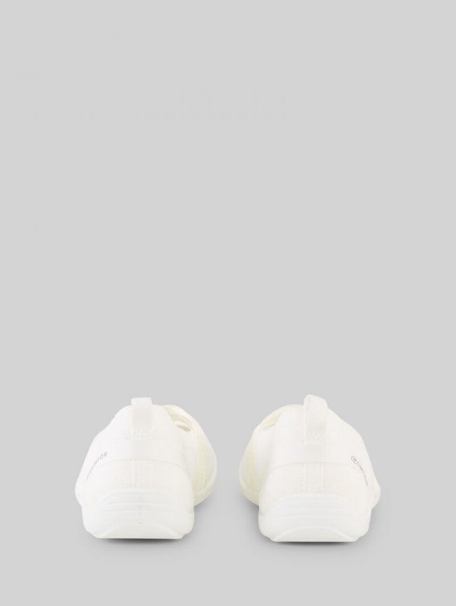 Tom Tailor Flache Slipper mit Riemen - White Tom Tailor Flache Slipper mit Riemen - White