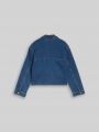 Tom Tailor Cropped Jeansjacke mit Stretch - Mid Stone Bright Blue Denim Tom Tailor Cropped Jeansjacke mit Stretch - Mid Stone Bright Blue Denim