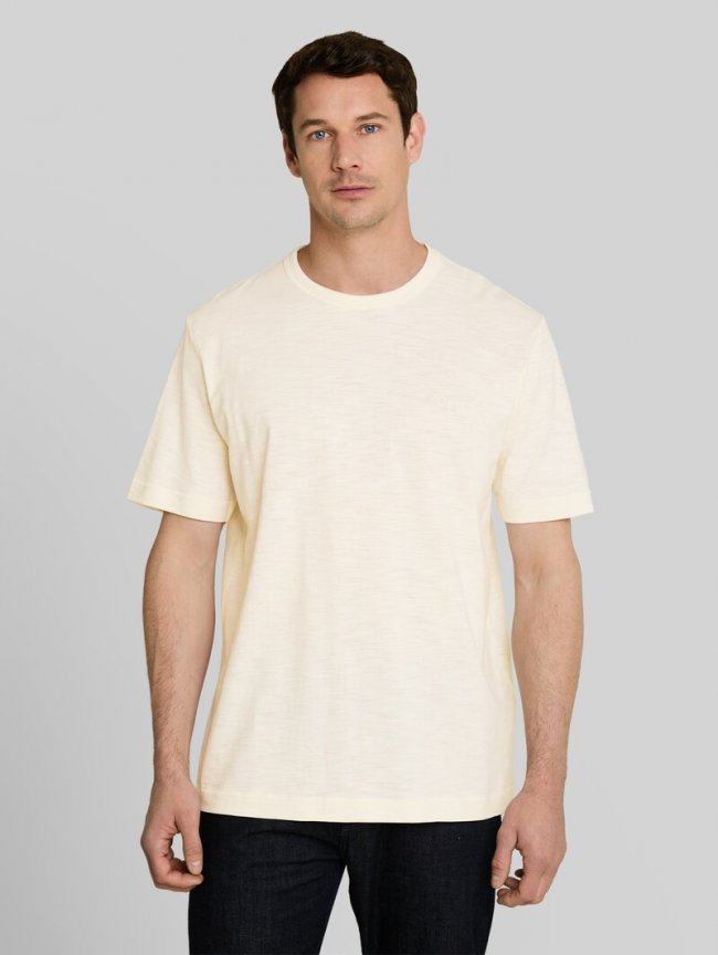 Tom Tailor T-Shirt in Melange-Optik - Gardenia White Tom Tailor T-Shirt in Melange-Optik - Gardenia White