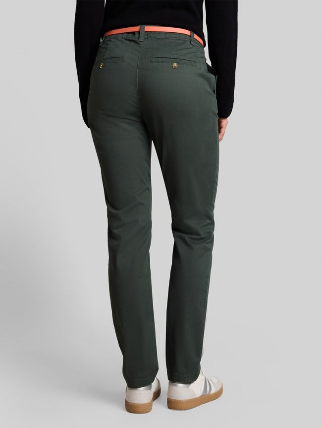 Tom Tailor Chino mit Gürtel - Darkest Olive Tom Tailor Chino mit Gürtel - Darkest Olive
