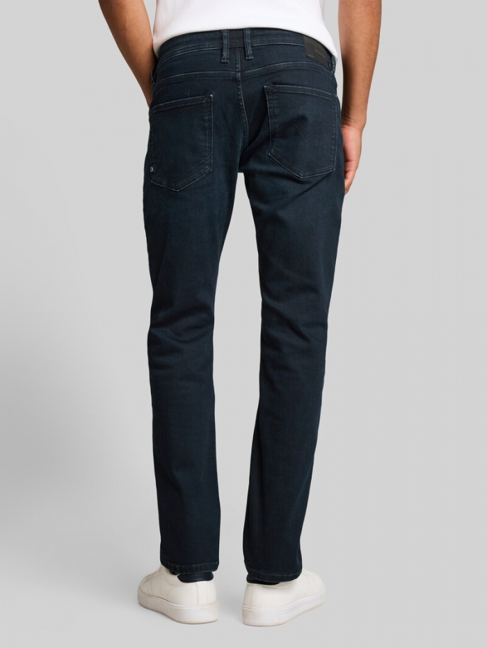Tom Tailor TTPIERS SLIM Jeans - Used Dark Blue Black Denim Tom Tailor TTPIERS SLIM Jeans - Used Dark Blue Black Denim