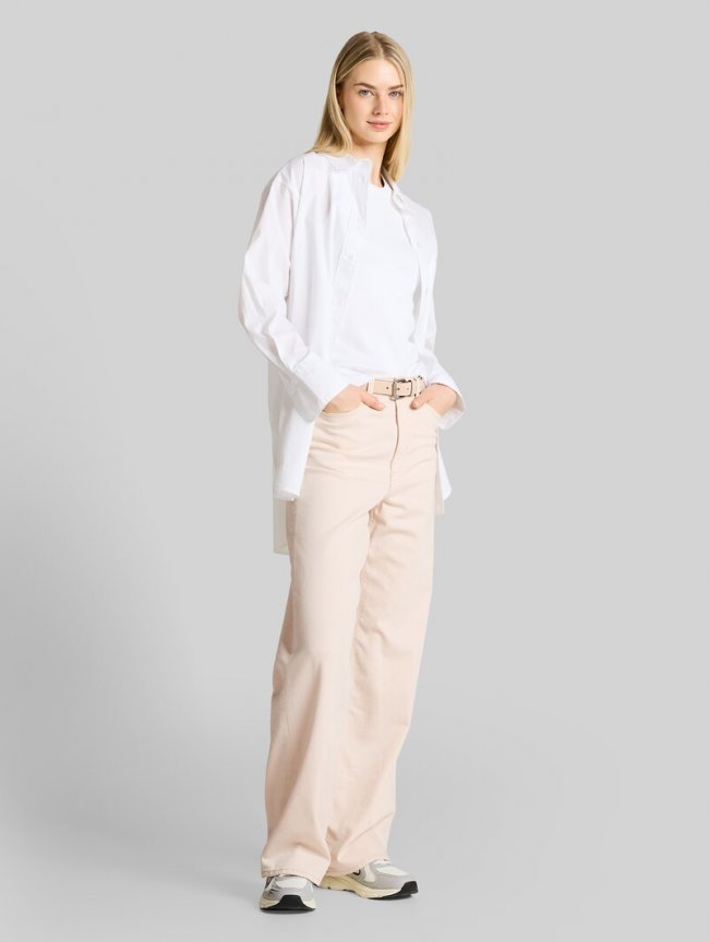 Tom Tailor TTLINOU WIDE High Waist Jeans - Raw Offwhite Denim Tom Tailor TTLINOU WIDE High Waist Jeans - Raw Offwhite Denim