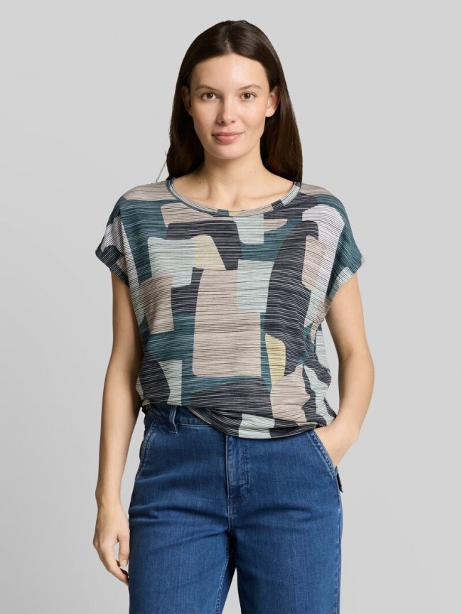 Tom Tailor T-Shirt mit Muster - Big Abstract Print Tom Tailor T-Shirt mit Muster - Big Abstract Print