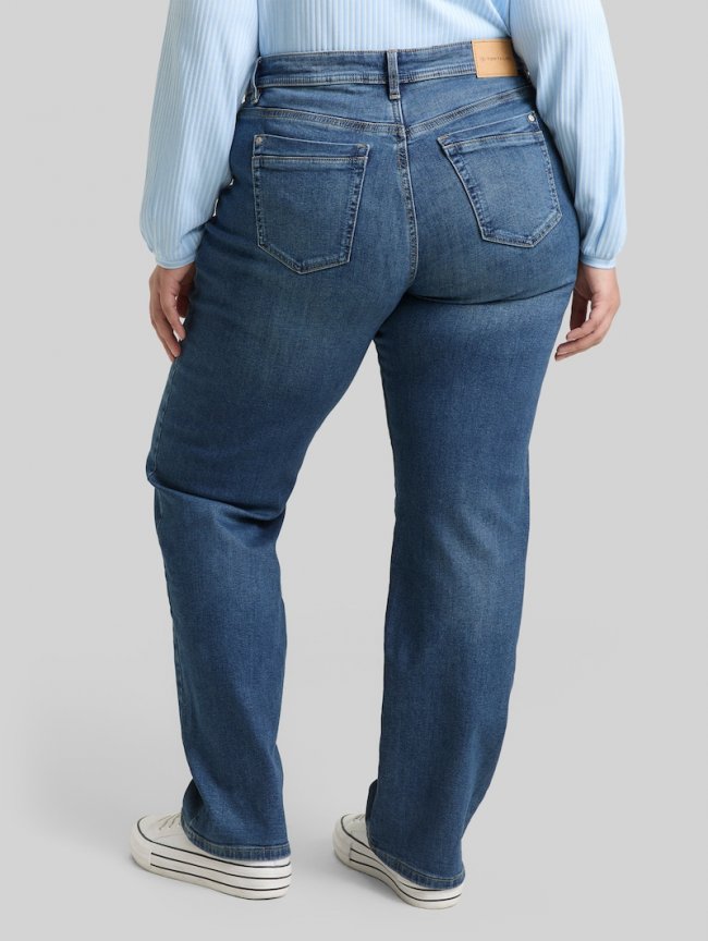 Tom Tailor Plus Size - Straight Jeans - Clean Mid Stone Blue Denim Tom Tailor Plus Size - Straight Jeans - Clean Mid Stone Blue Denim
