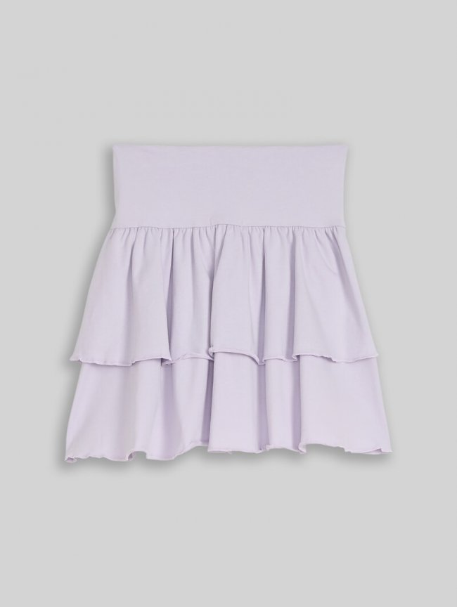 Tom Tailor Mini-Rock mit Volant - Cool Lilac Tom Tailor Mini-Rock mit Volant - Cool Lilac