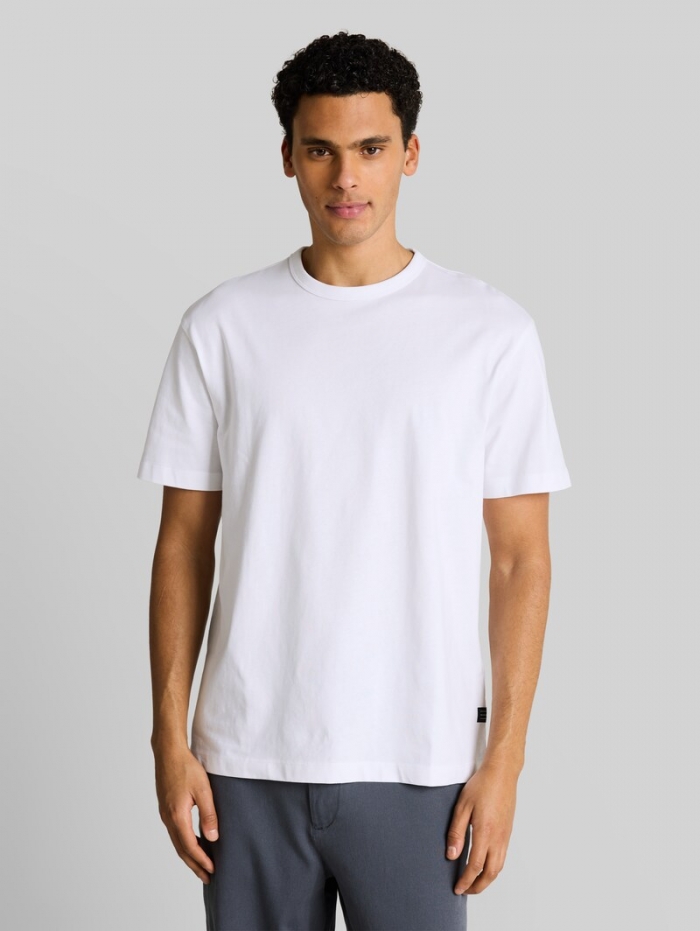 Tom Tailor Relaxed Fit T-Shirt aus Baumwolle - White Tom Tailor Relaxed Fit T-Shirt aus Baumwolle - White