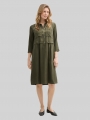Tom Tailor Blusenkleid im Utility-Look - Deep Forest Green Tom Tailor Blusenkleid im Utility-Look - Deep Forest Green