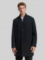 Tom Tailor Wollmantel mit Stehkragen - Black Navy Twill