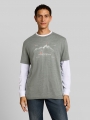 Tom Tailor T-Shirt mit Print - Mint Olive Injected Stripe Tom Tailor T-Shirt mit Print - Mint Olive Injected Stripe