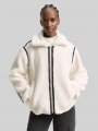 Tom Tailor Loose Fit Teddy Jacke - Light Cream Beige Tom Tailor Loose Fit Teddy Jacke - Light Cream Beige
