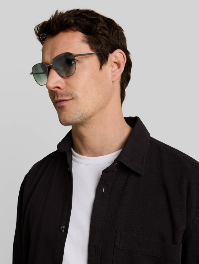 Tom Tailor Karree Sonnenbrille mit Verlaufsgläsern UV400 - Grey / Gun Tom Tailor Karree Sonnenbrille mit Verlaufsgläsern UV400 - Grey / Gun