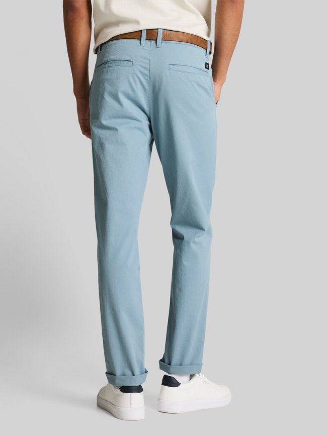 Tom Tailor Slim Chino Hose mit Gürtel - Citadel Blue Tom Tailor Slim Chino Hose mit Gürtel - Citadel Blue