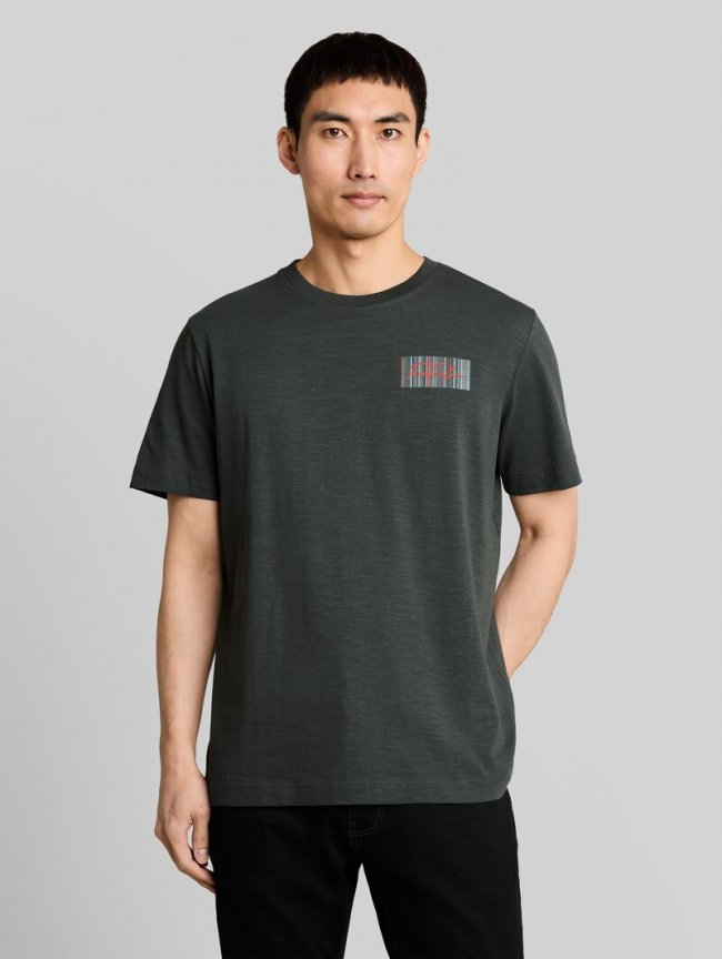 Tom Tailor T-Shirt mit Logo-Print - Darkest Olive Tom Tailor T-Shirt mit Logo-Print - Darkest Olive