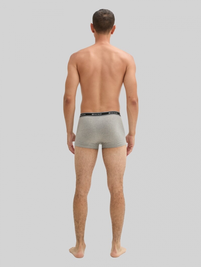 Tom Tailor Kurze Boxershorts im 2er-Pack - Dark Grey-melange Tom Tailor Kurze Boxershorts im 2er-Pack - Dark Grey-melange