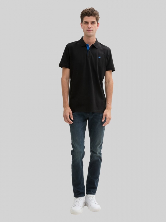 Tom Tailor Basic Poloshirt - Black Tom Tailor Basic Poloshirt - Black