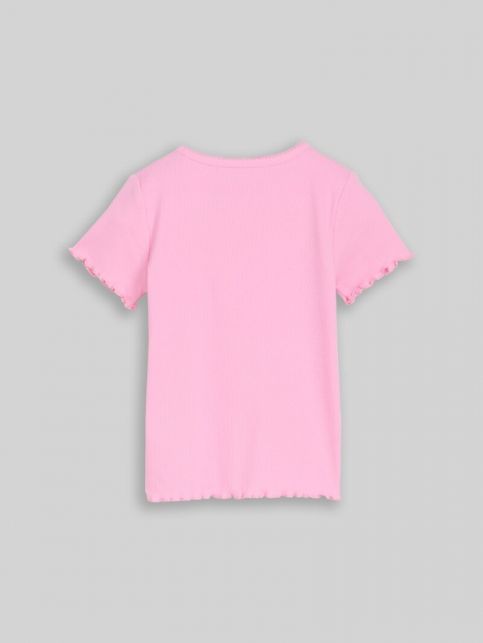 Tom Tailor T-Shirt mit Stickerei - Lovely Pink Tom Tailor T-Shirt mit Stickerei - Lovely Pink