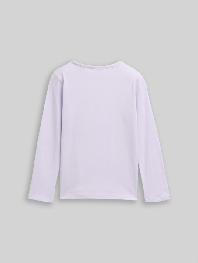 Tom Tailor Langarmshirt mit Print - Light Lavender Tom Tailor Langarmshirt mit Print - Light Lavender