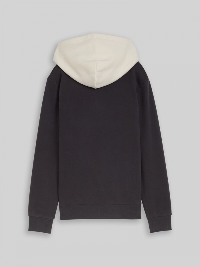 Tom Tailor Hoodie Sweatshirt mit Foto-Print - Coal Grey Tom Tailor Hoodie Sweatshirt mit Foto-Print - Coal Grey