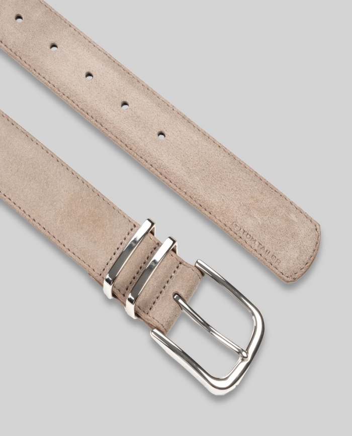 Tom Tailor TTMILLIE Ledergürtel mit abgerundeter Dornschließe - Taupe Uni Tom Tailor TTMILLIE Ledergürtel mit abgerundeter Dornschließe - Taupe Uni