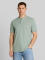 Tom Tailor Piqué Poloshirt mit Stehkragen - Green Mist Tom Tailor Piqué Poloshirt mit Stehkragen - Green Mist