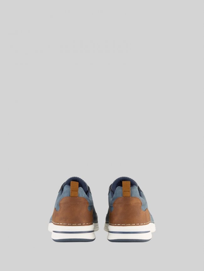 Tom Tailor Sneaker aus strukturiertem Lederimitat - Blue Tom Tailor Sneaker aus strukturiertem Lederimitat - Blue