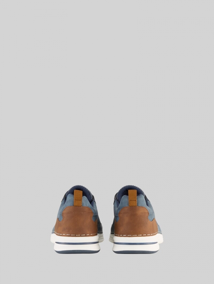 Tom Tailor Sneaker aus strukturiertem Lederimitat - Blue Tom Tailor Sneaker aus strukturiertem Lederimitat - Blue