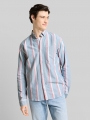 Tom Tailor Relaxed Fit Hemd aus Baumwolle - Citadel Blue Stripe Tom Tailor Relaxed Fit Hemd aus Baumwolle - Citadel Blue Stripe