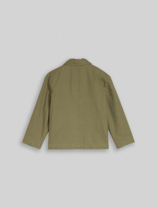 Tom Tailor Übergangsjacke aus Baumwolle - Tree Moss Green Tom Tailor Übergangsjacke aus Baumwolle - Tree Moss Green