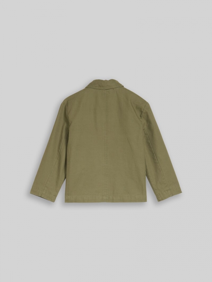 Tom Tailor Übergangsjacke aus Baumwolle - Tree Moss Green Tom Tailor Übergangsjacke aus Baumwolle - Tree Moss Green
