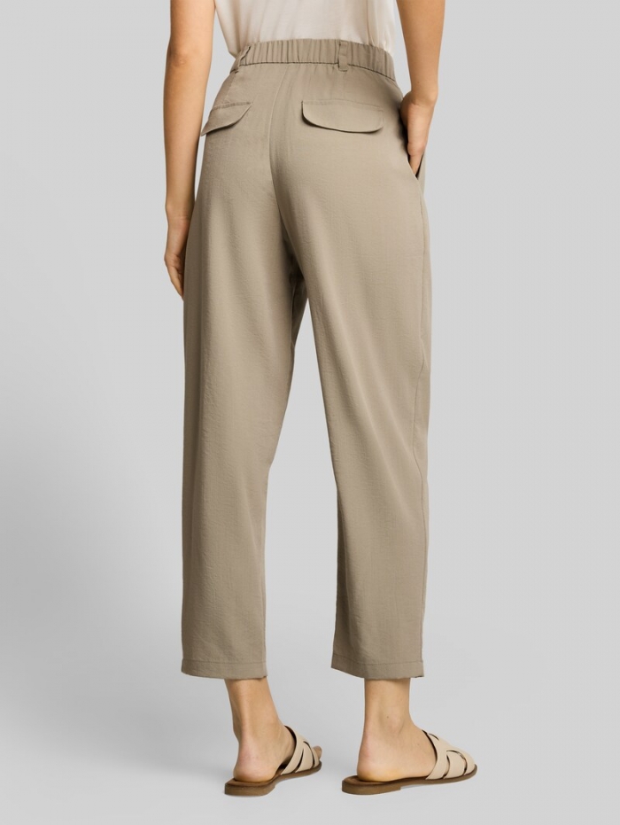 Tom Tailor Cropped Barrel Hose - Silver Olive Tom Tailor Cropped Barrel Hose - Silver Olive