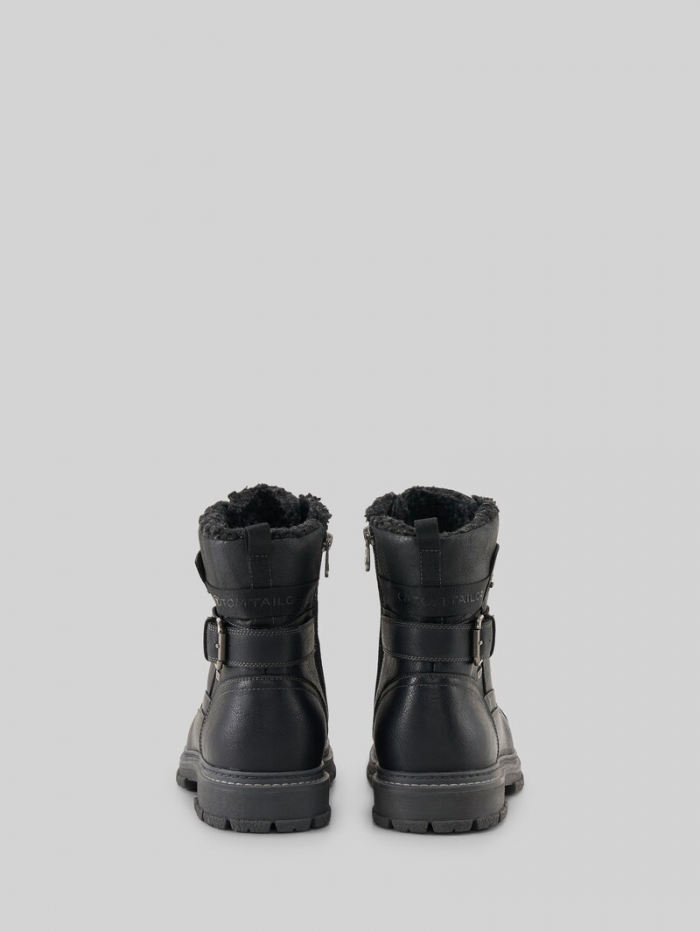 Tom Tailor Wasserdichte Stiefeletten mit Fütterung - Black Tom Tailor Wasserdichte Stiefeletten mit Fütterung - Black