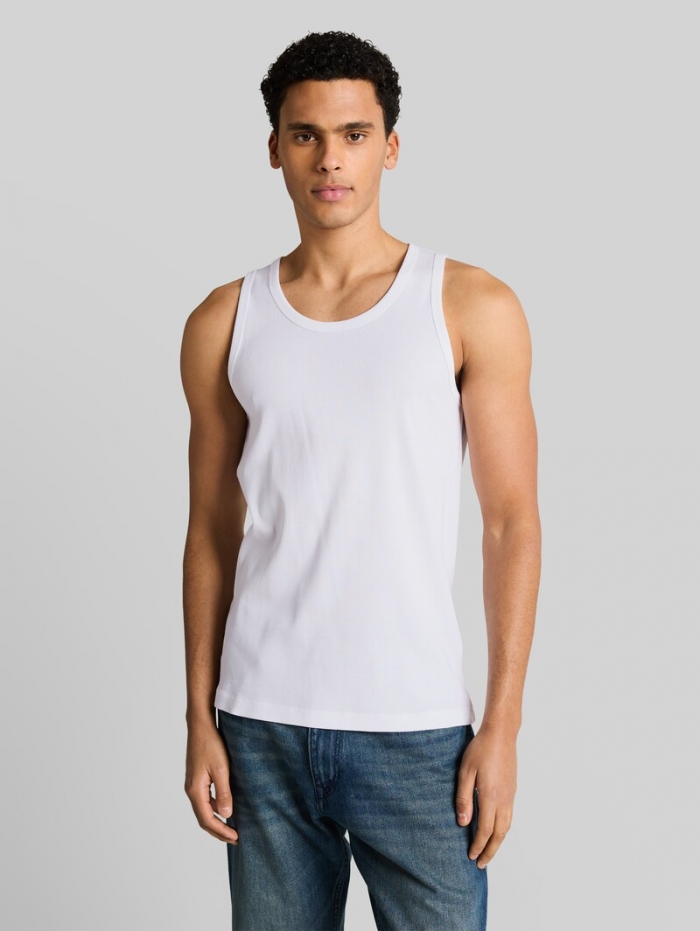Tom Tailor Basic Ripp Tanktop - White Tom Tailor Basic Ripp Tanktop - White