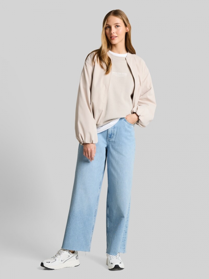Tom Tailor TTMIJA CULOTTE Jeans - Used Light Stone Blue Denim Tom Tailor TTMIJA CULOTTE Jeans - Used Light Stone Blue Denim
