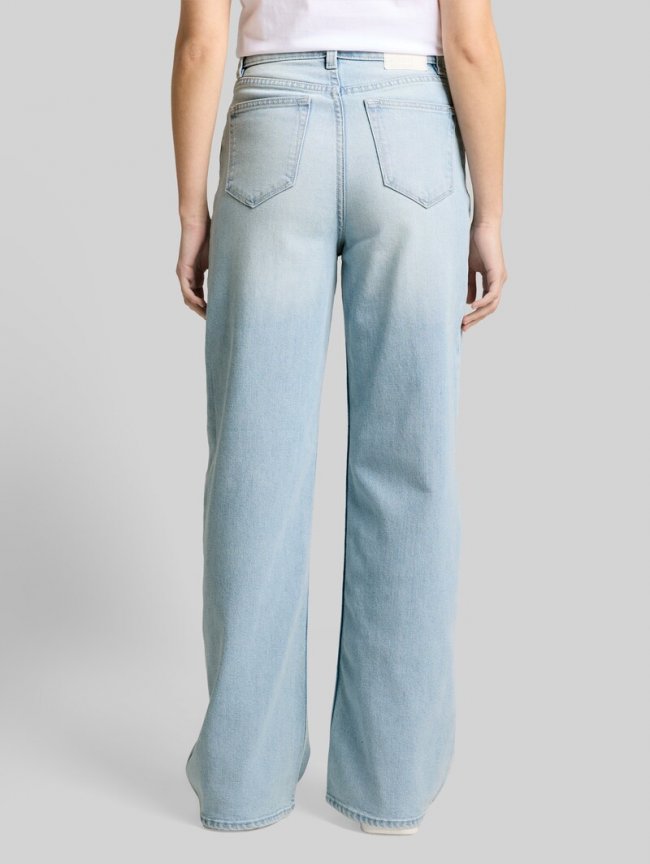 Tom Tailor TTLINOU WIDE High Waist Jeans - Clean Bleached Blue Denim Tom Tailor TTLINOU WIDE High Waist Jeans - Clean Bleached Blue Denim
