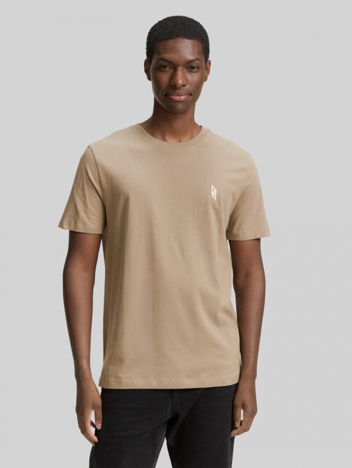Tom Tailor T-Shirt mit Rückenprint - Roasted Nut Brown Tom Tailor T-Shirt mit Rückenprint - Roasted Nut Brown