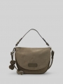 Tom Tailor TTIDRA Umhängetasche mit Überschlag - Khaki / Khaki