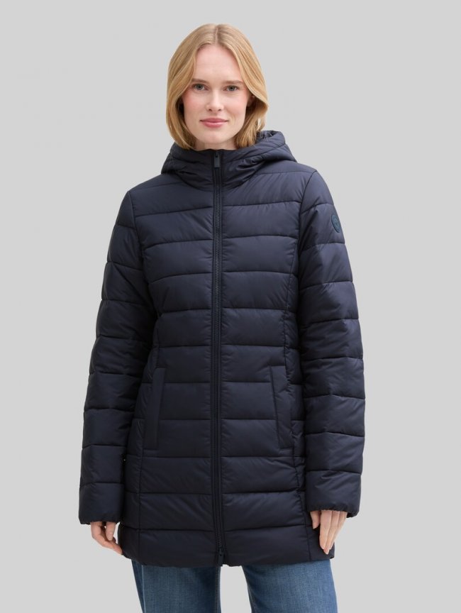 Tom Tailor Lightweight Steppmantel mit wasserabweisender Funktion - Sky Captain Blue Tom Tailor Lightweight Steppmantel mit wasserabweisender Funktion - Sky Captain Blue