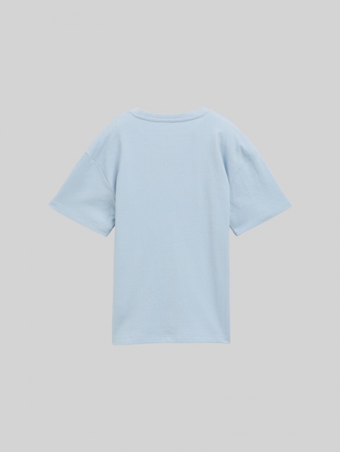 Tom Tailor Oversize T-Shirt - Soft Foggy Light Blue
