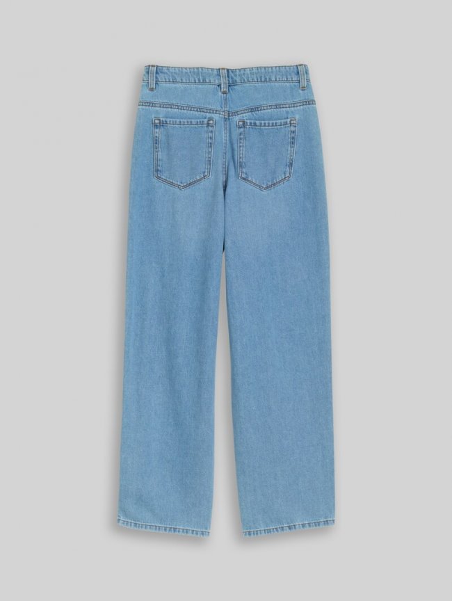 Tom Tailor Relaxed Fit Jeans - Used Light Stone Blue Denim Tom Tailor Relaxed Fit Jeans - Used Light Stone Blue Denim
