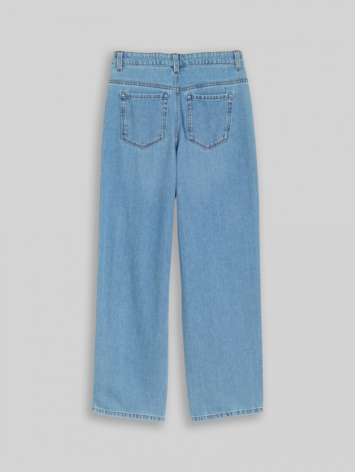 Tom Tailor Relaxed Fit Jeans - Used Light Stone Blue Denim Tom Tailor Relaxed Fit Jeans - Used Light Stone Blue Denim